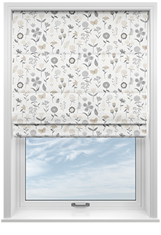 Floral Whimsy, Autumn - Twist&Fit Roman Blind